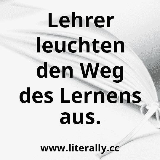Lehrer leuchten den Weg des Lernens aus.

