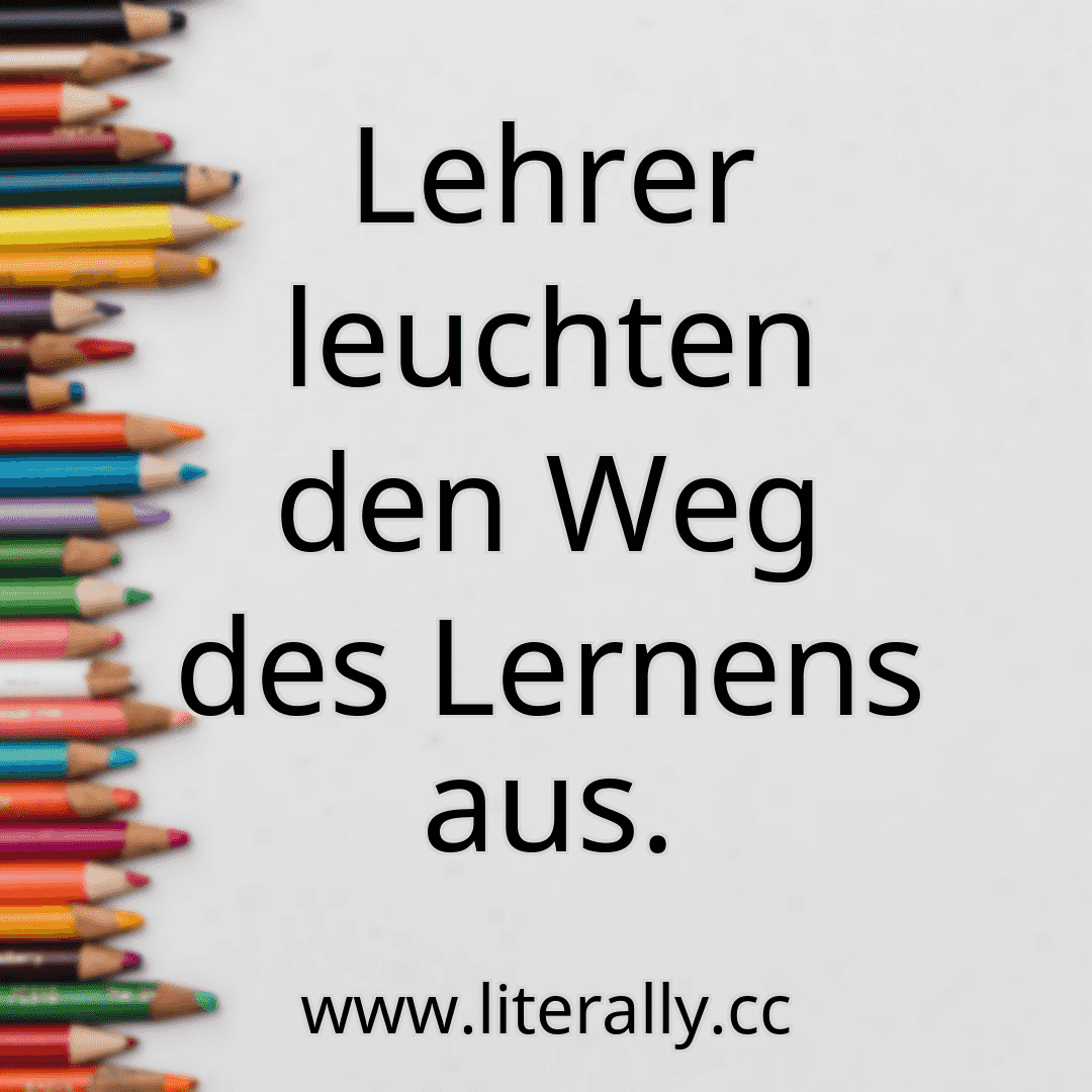 Lehrer leuchten den Weg des Lernens aus.
