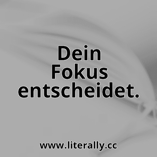 Dein Fokus entscheidet.

